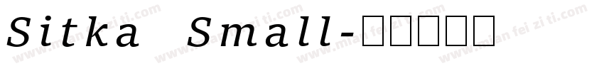 Sitka Small字体转换